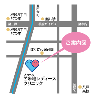 苫米地レディースクリニックマップ